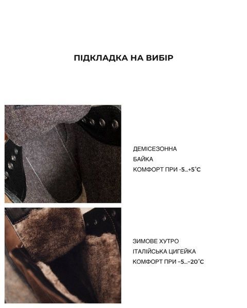 Boots BROOK (black leather) 36 fur
