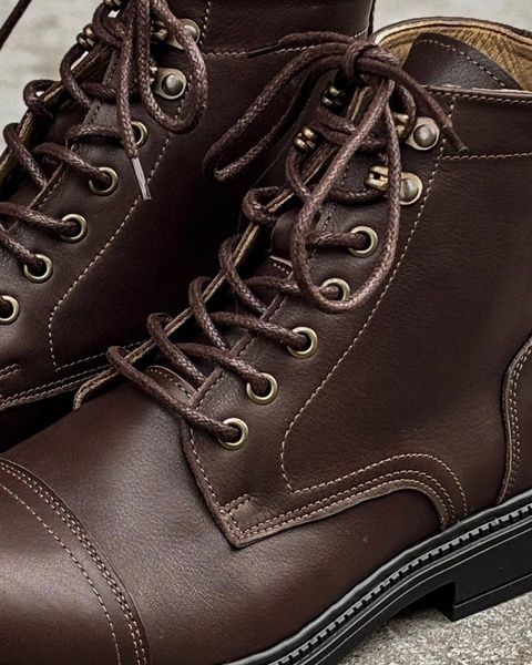 Boots ROCK (chocolate leather) 40 leather lining