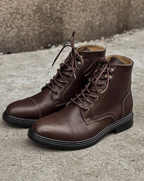 Boots ROCK (chocolate leather) 40 leather lining